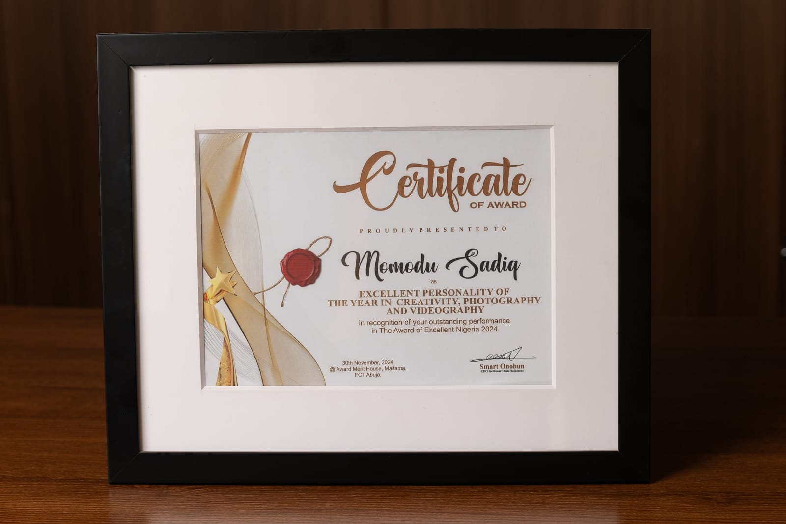 Visual Storyteller Award award