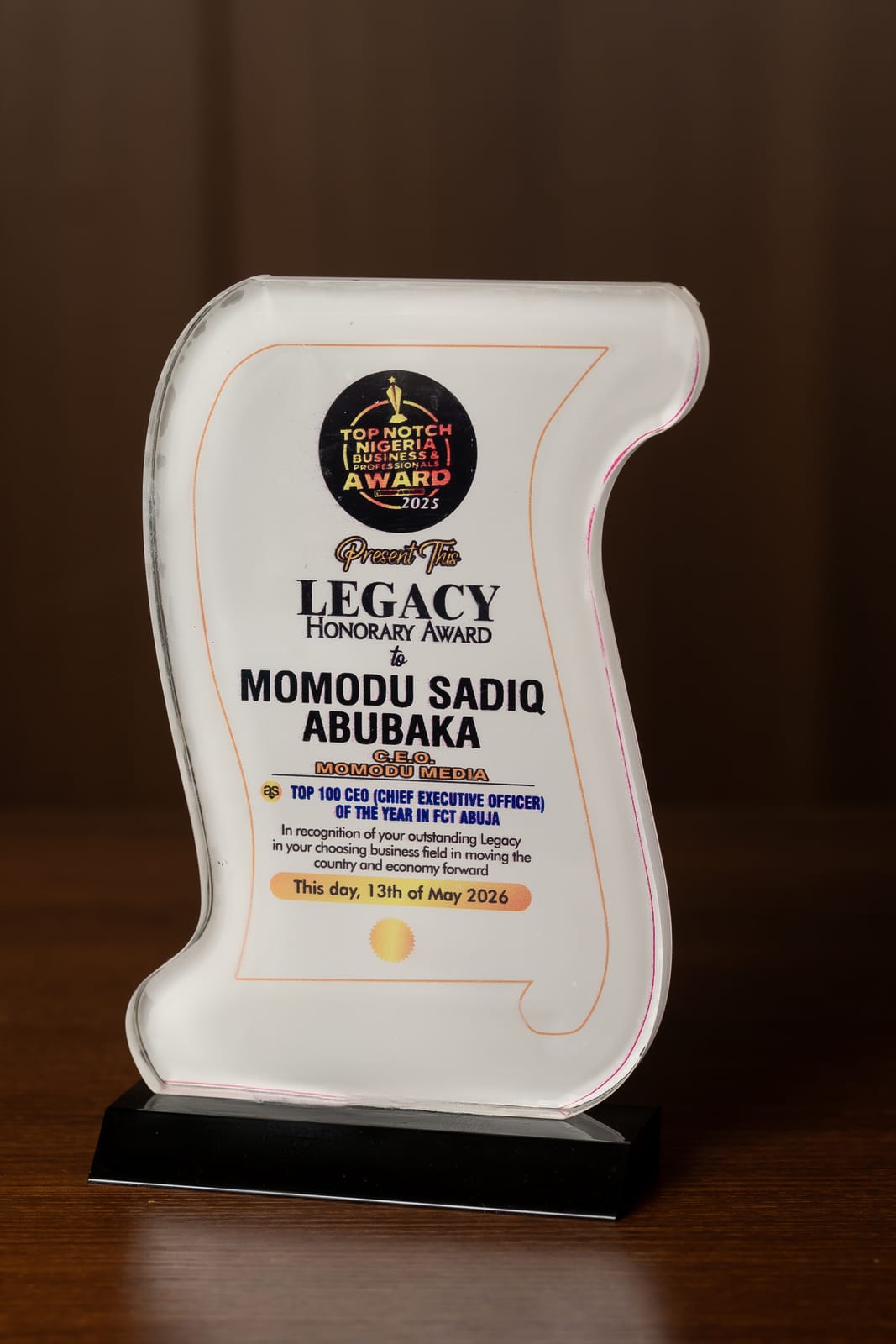 Award of Distinction award